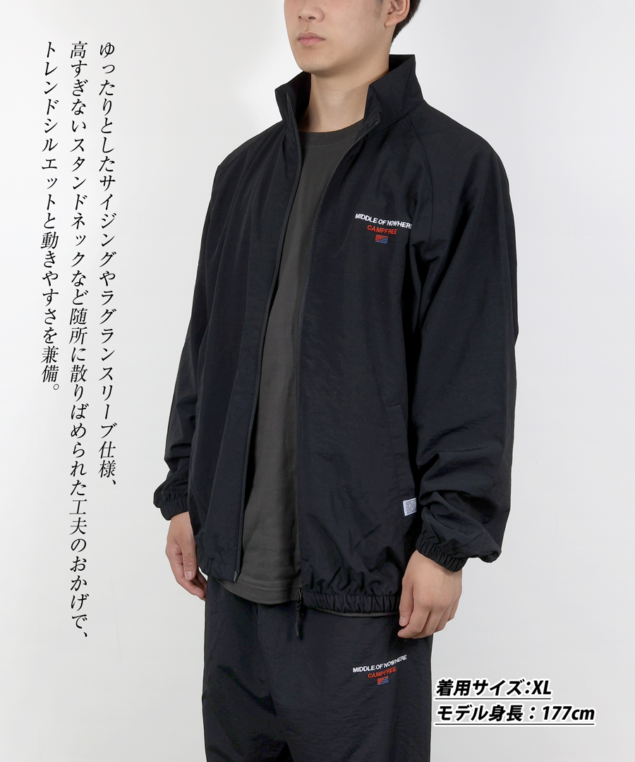 トラックスーツ 上下 メンズ レディース ナイロンジャケット ナイロン