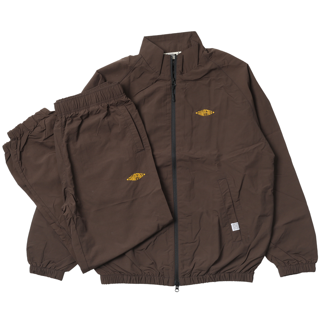 CAMPFREE トラックスーツ 上下 メンズ レディース ナイロンジャケット