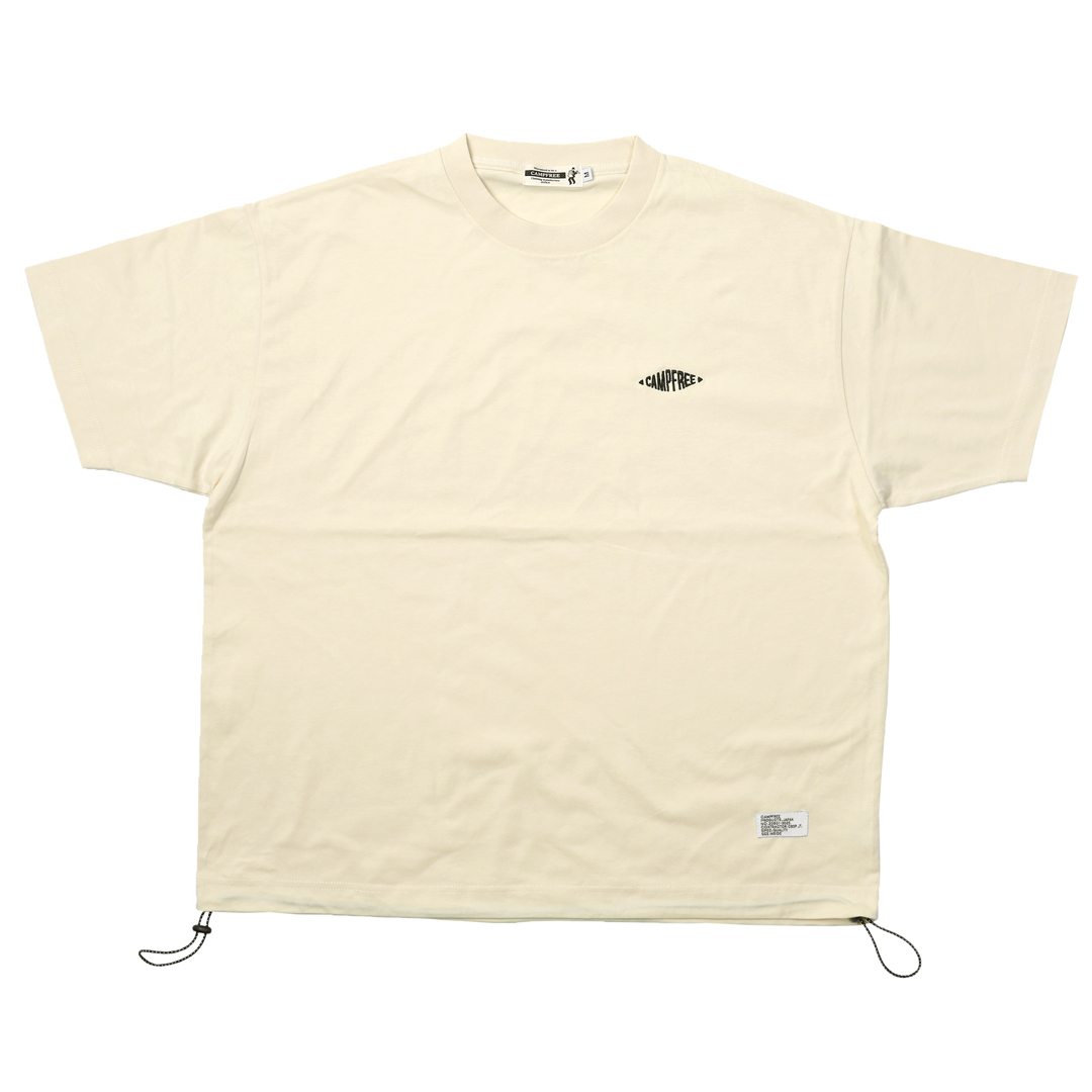 Tシャツ メンズ 半袖 6.5oz 裾ドローコード メンズtシャツ ワン