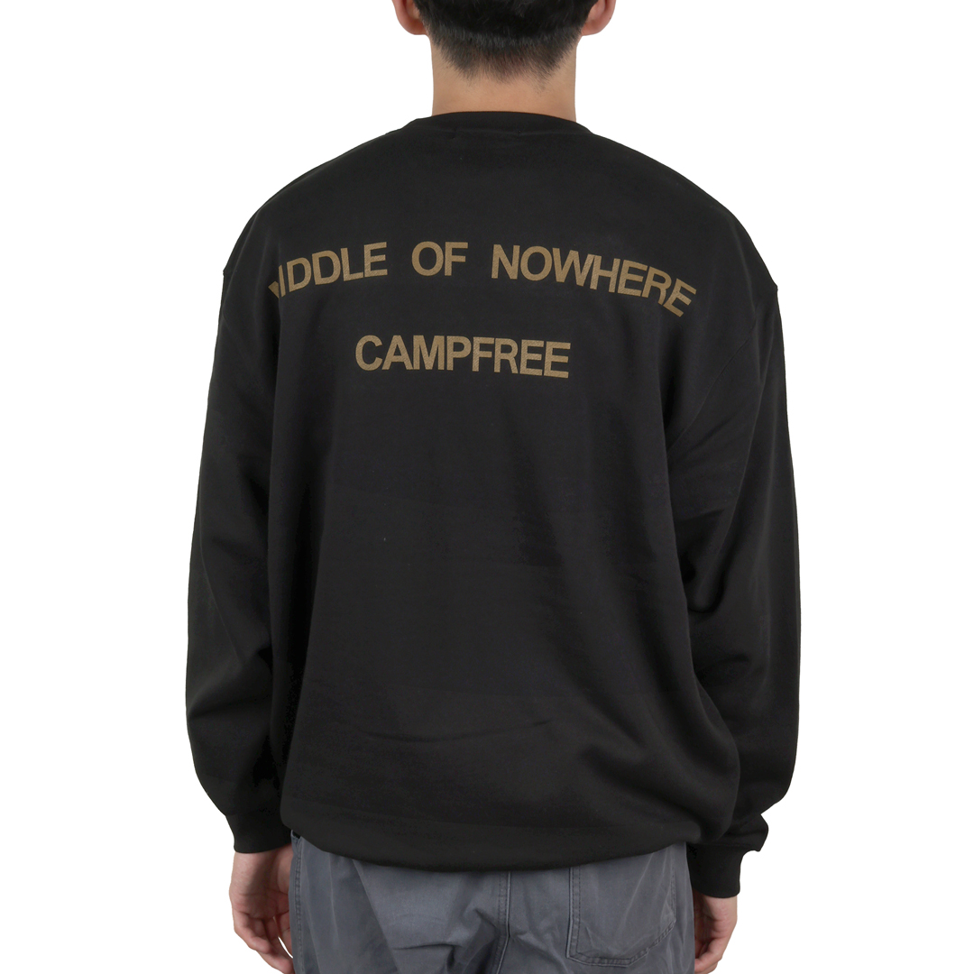 CAMPFREE トレーナー メンズ プリント バックプリント スウェット