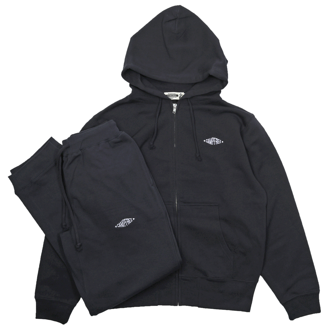 CAMPFREE スエット 上下 パーカー メンズ スウェット メンズワン