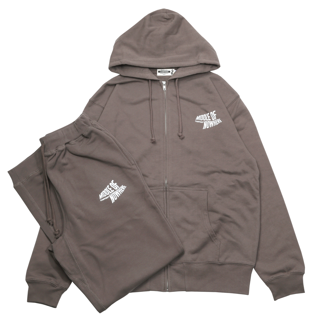 スエット 上下 パーカー CAMPFREE スウェット メンズ 裏毛