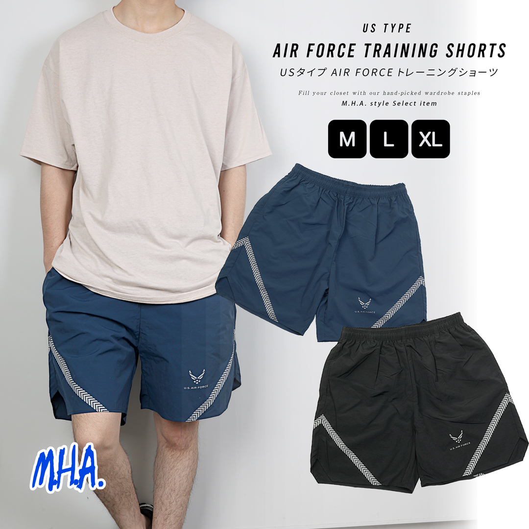 ショートパンツ メンズ AIR FORCE 米軍タイプ アメリカ軍