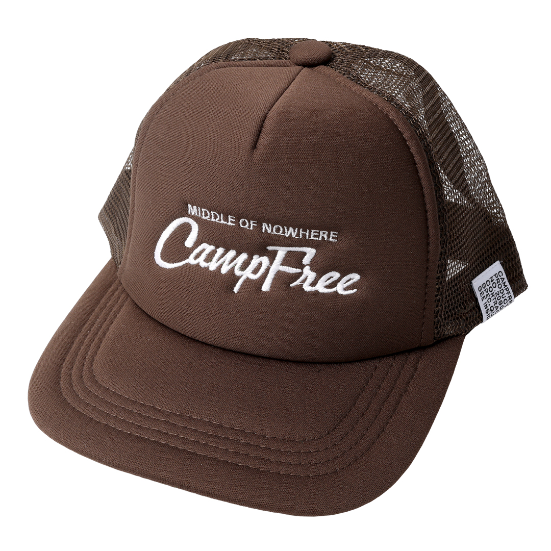 CAMPFREE メッシュキャップ 帽子 キッズ ジュニア メンズ 兄弟 お揃い アメカジ 夏 黒 ...