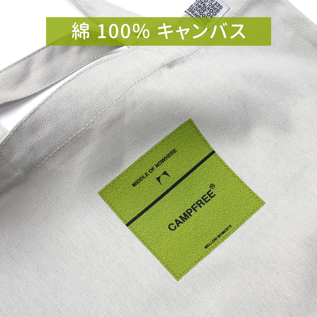 CAMPFREE トートバッグ 帆布 ミニトートバッグ プリントトート A3 A4