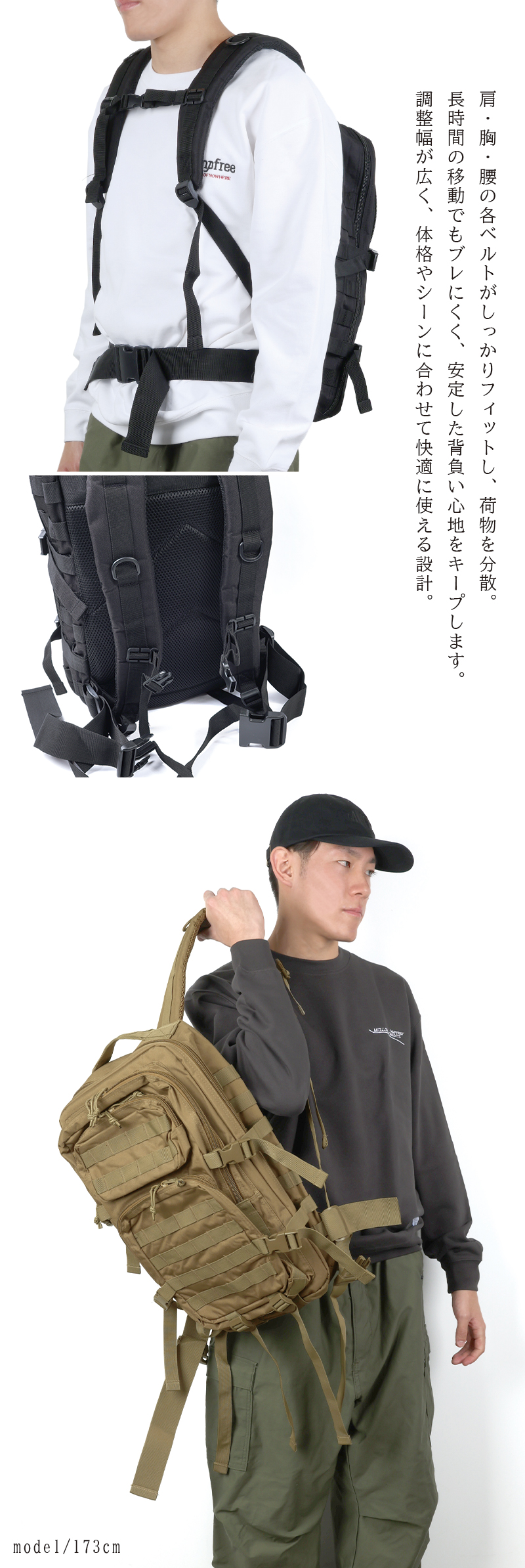 ミリタリー バックパック B-64 アサルトリュック モールシステム