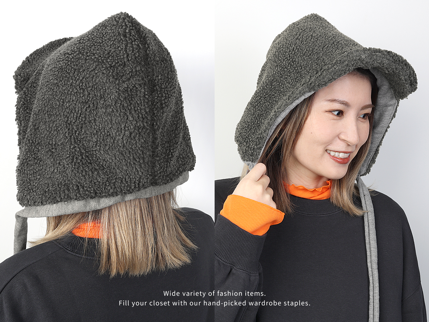 n10 モヘアボンネット　ニット帽 n10 モヘアボンネットニット帽