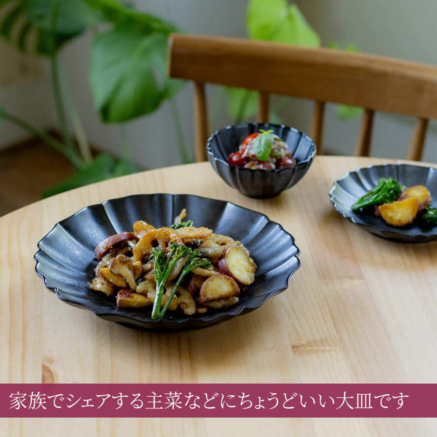 カレー皿 大皿 ロータス24cmプレート パスタ皿 ワンプレート 深め