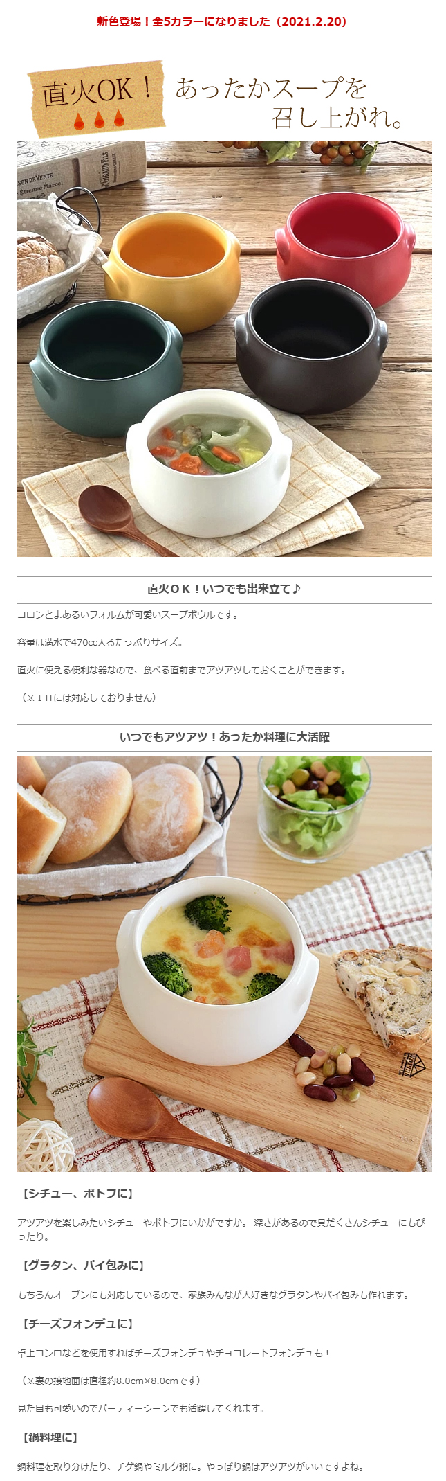 グラタン皿 食器 おしゃれ 皿 Kattilaぽってりボウル 直火 日本製