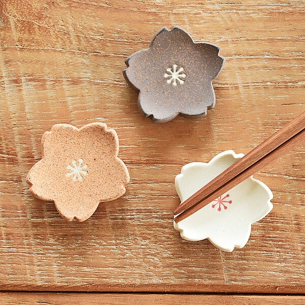食器 和食器 おしゃれ 箸置き 三色桜箸置き かわいい モダン
