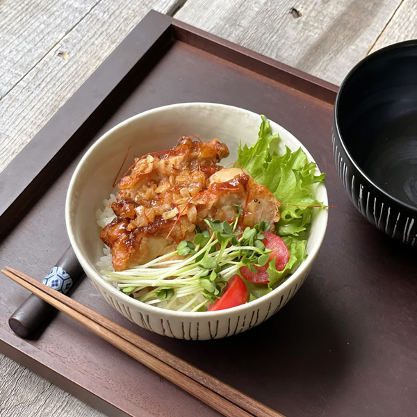 食器 和食器 おしゃれ どんぶり 彫十草お好み丼 小 モダン 丼ぶり 美濃