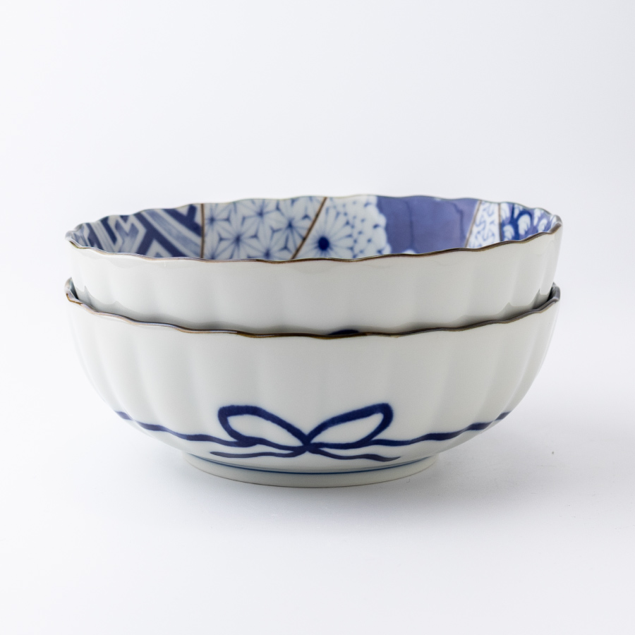 鉢 TSUMUGU 16.8cm中鉢 煮物鉢 菊型 おしゃれ 和食器 美濃焼 : m'home