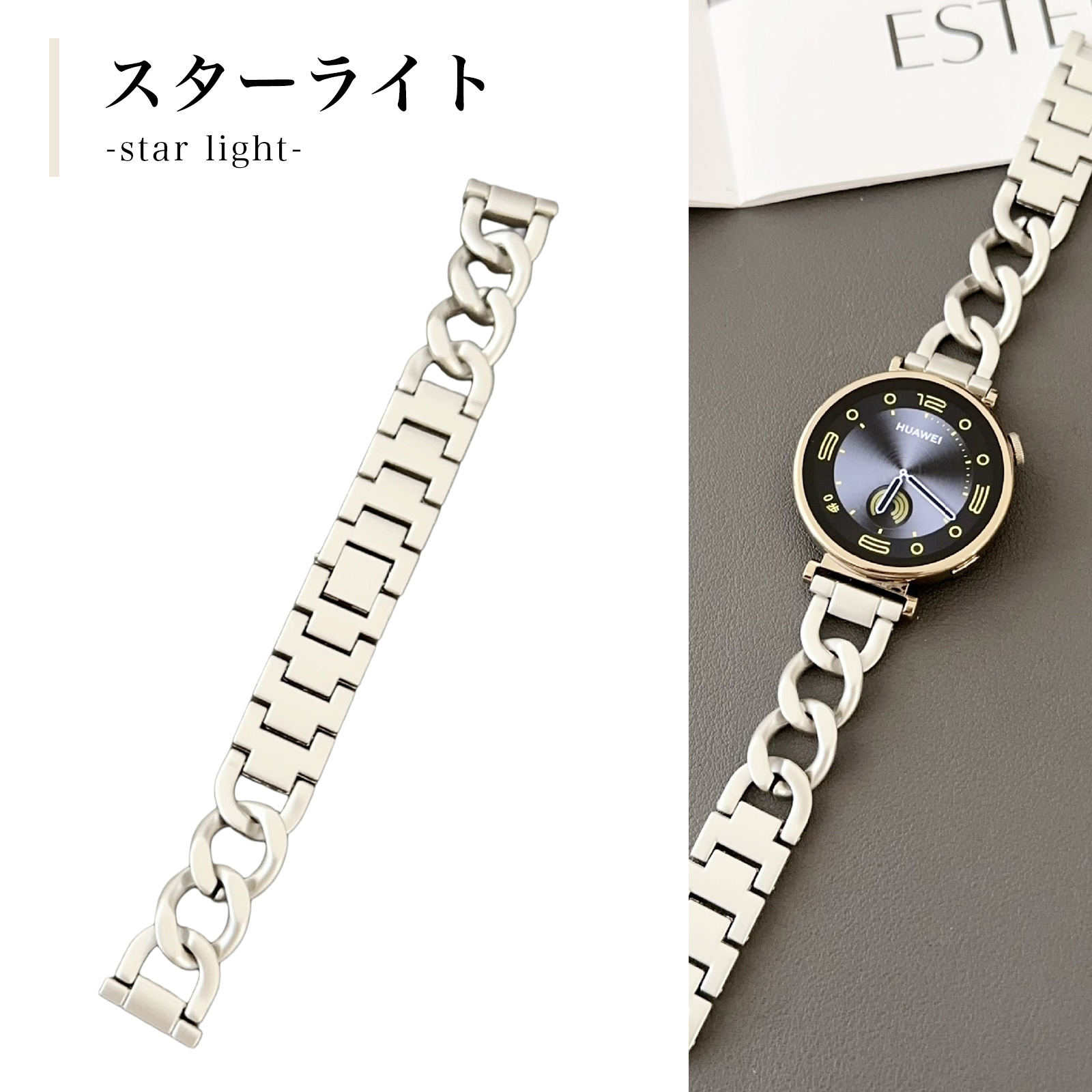 GARMIN（ガーミン） スマートウォッチ バンド メタル ベルト 22mm 20mm