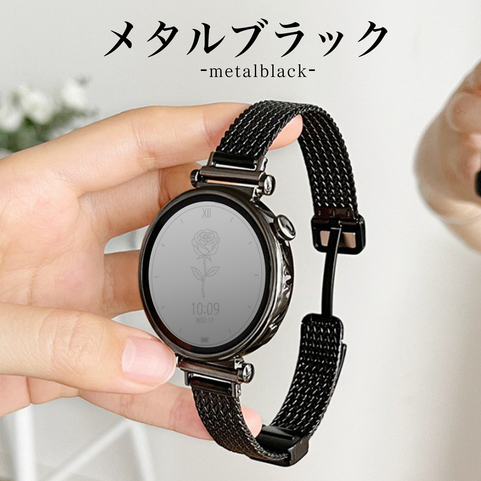 GARMIN（ガーミン） スマートウォッチ バンド スリム ベルト 22mm 20mm