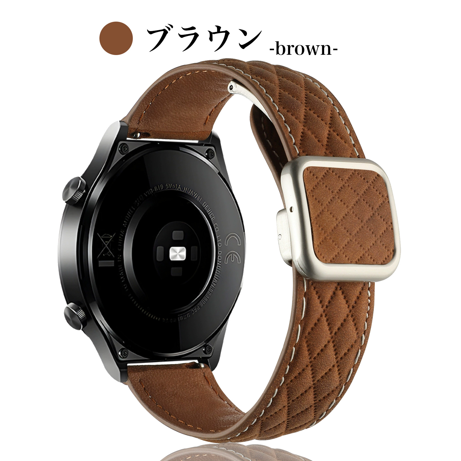 GARMIN（ガーミン） スマートウォッチ レザー ベルト 22mm 20mm 時計