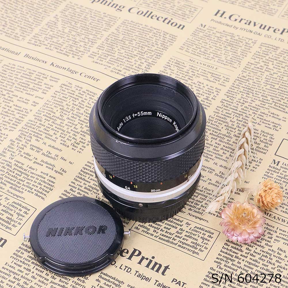 保証付 】【中古】 オールドレンズ Nikon Micro-NIKKOR-P Auto 55mm F3