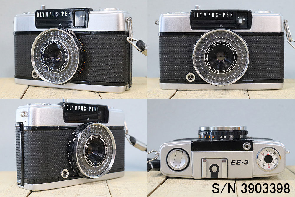 中古】【保証付 】 オリンパス OLYMPUS PEN EE-3 S/N 3903398（ケース 