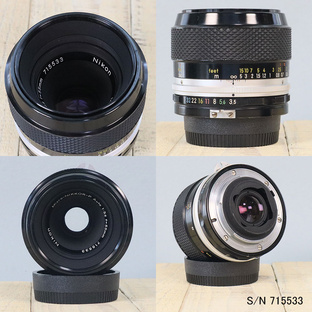 保証付 】【中古】 オールドレンズ Nikon Micro-NIKKOR-P Auto 55mm F3.5 ニコン Fマウント S/N 715533  (ポーチ付) : 30003-020 : ミーナ - 通販 - Yahoo!ショッピング