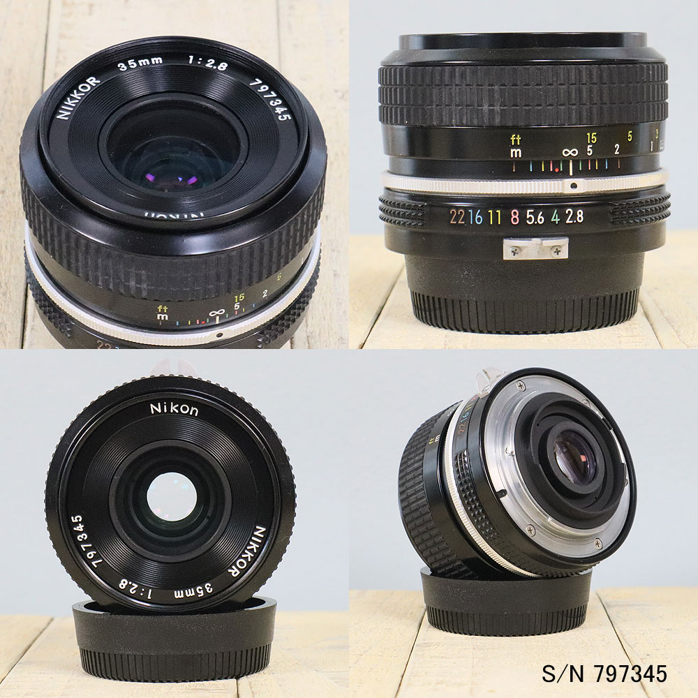 名作 】【中古】 保証付 オールドレンズ f2.8 35mm NIKKOR Nikon レンズ(単焦点)
