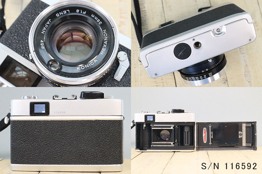 中古】【保証付 】 コニカ KONICA C35 FD S/N 116592（ケース