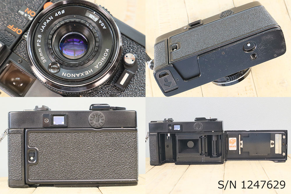 中古】【保証付 】 コニカ KONICA C35 EF S/N 1247629（ケース
