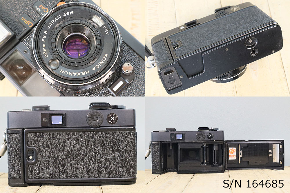 KONICA C35 カメラとケース セット 中古】【保証付 】 コニカ KONICA C35 EF S/N 164685(ケース