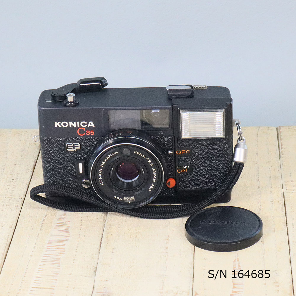 中古】【保証付 】 コニカ KONICA C35 EF S/N 164685（ケース