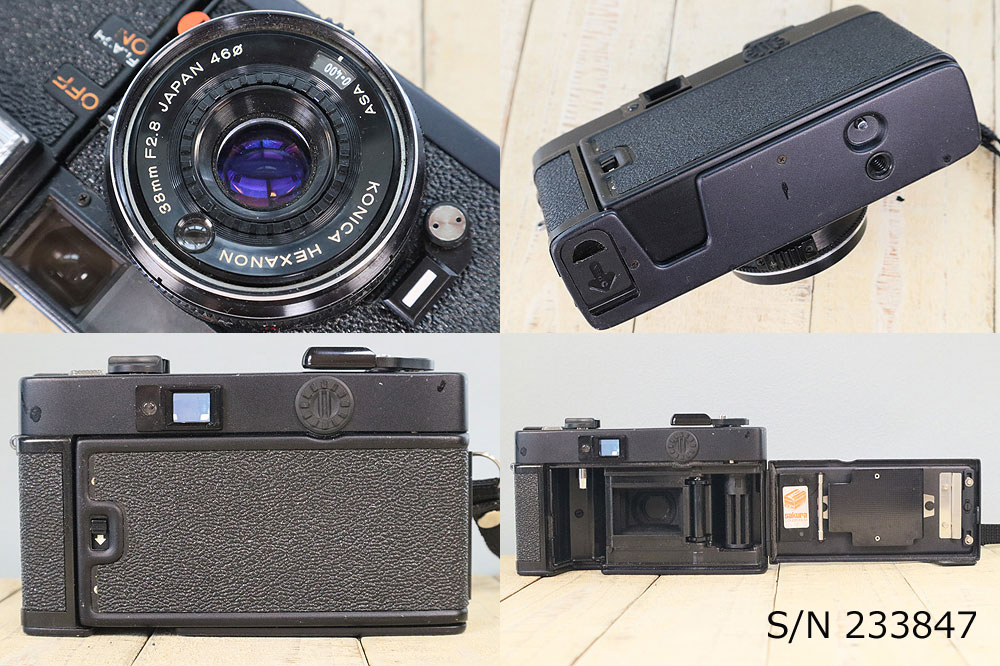 中古】【保証付 】 コニカ KONICA C35 EF S/N 233847（ケース