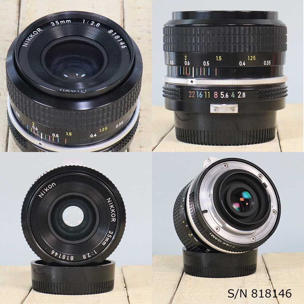 Nikon Ｆ２　フォトミックＳ Nikkor 35mm　ｆ2.8レンズ付き Nikon F2 フォトミックS Nikkor 35mm f2.8レンズ付き