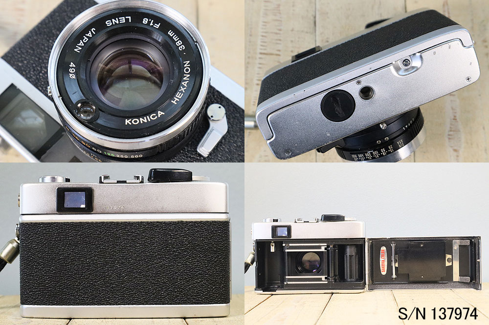 KONICA コニカC35 FDコンパクトフィルムカメラ 中古】【保証付 】 コニカ KONICA C35 FD S/N 137974（ケース