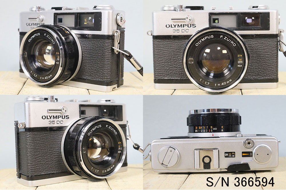 中古】【保証付 】 オリンパス OLYMPUS 35 DC S/N 366594（ケース