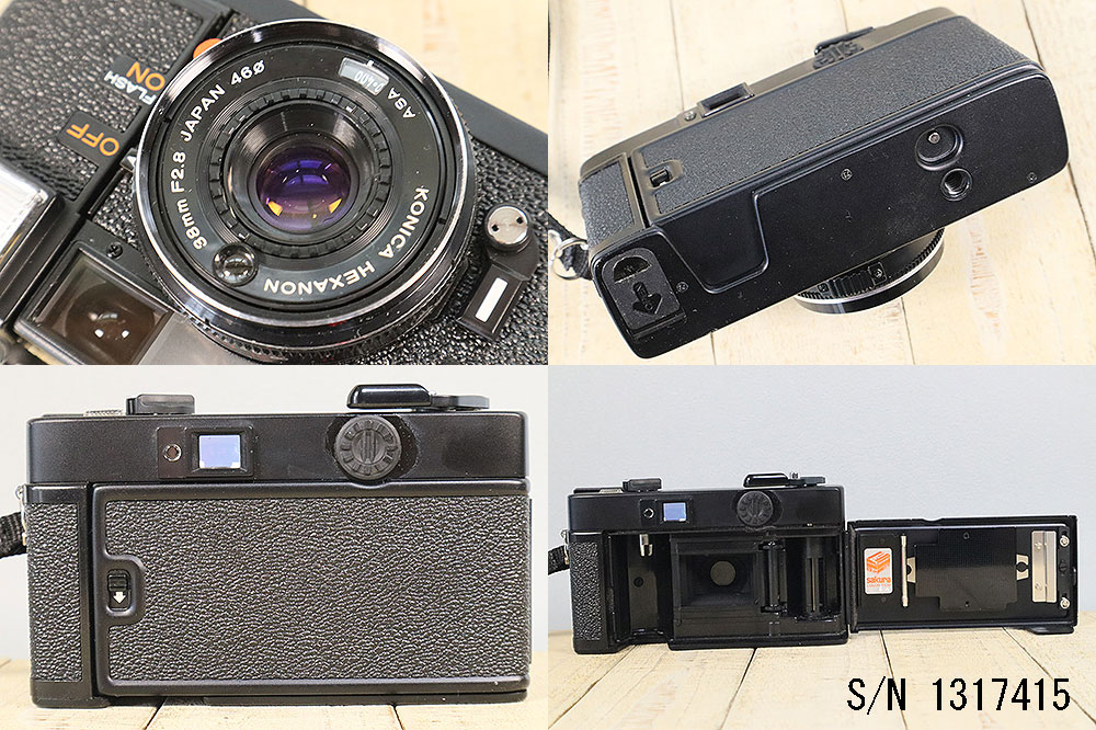 中古】【保証付 】 コニカ KONICA C35 EF S/N 1317415（ケース