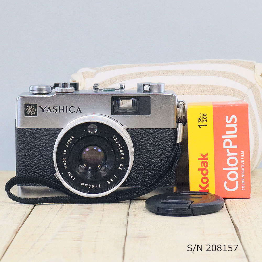 【分解清掃済】YASHICA ELECTRO 35 CC 初期保証&新品電池付き 整備済】【保証付 】 ヤシカ YASHICA ELECTRO 35MC S/N 208157（ケース