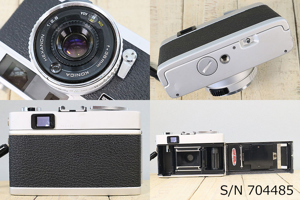 中古】【保証付 】 コニカ KONICA C35 Flashmatic S/N 704485（ケース