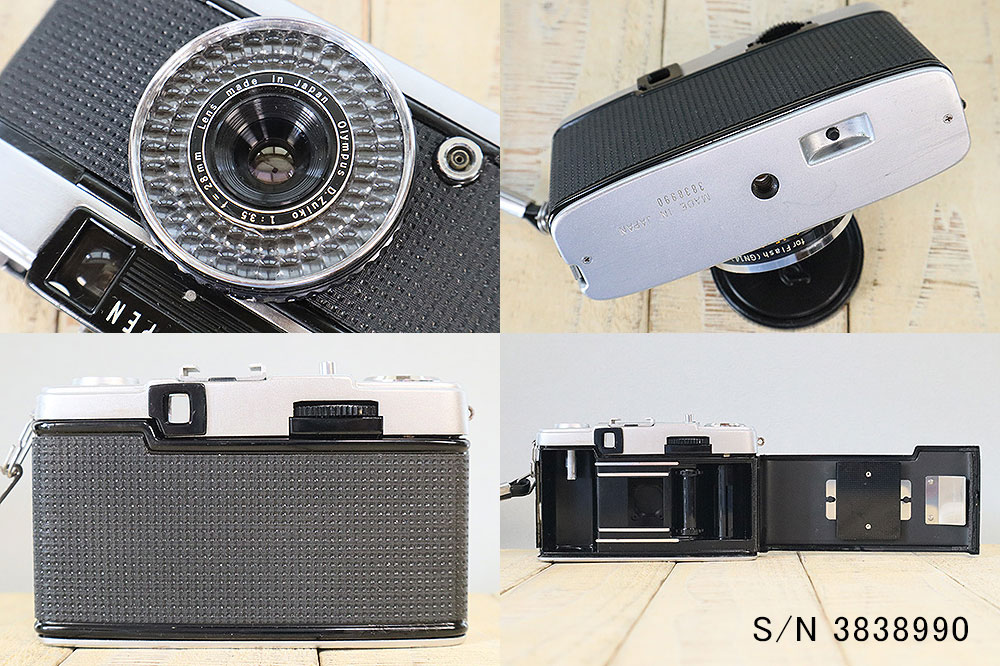 フィルムカメラ【完動品、美品】オリンパスペンEE-3 中古】【保証付 】 オリンパス OLYMPUS PEN EE-3 S/N 3838990（ケース