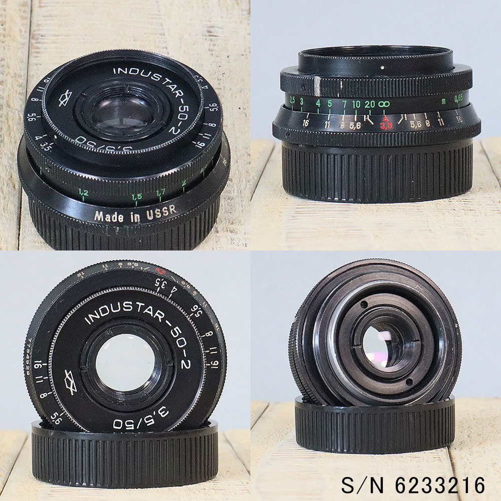 保証付 】【中古】 オールドレンズ INDUSTAR 50-2 50mm F3.5 M42