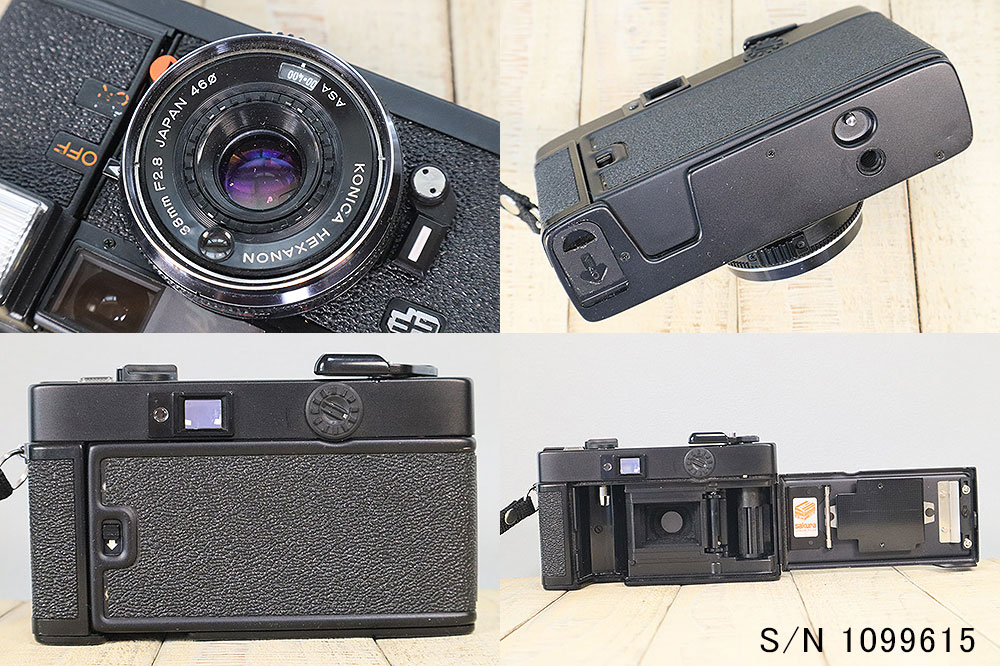 中古】【保証付 】 コニカ KONICA C35 EF S/N 1099615（ケース