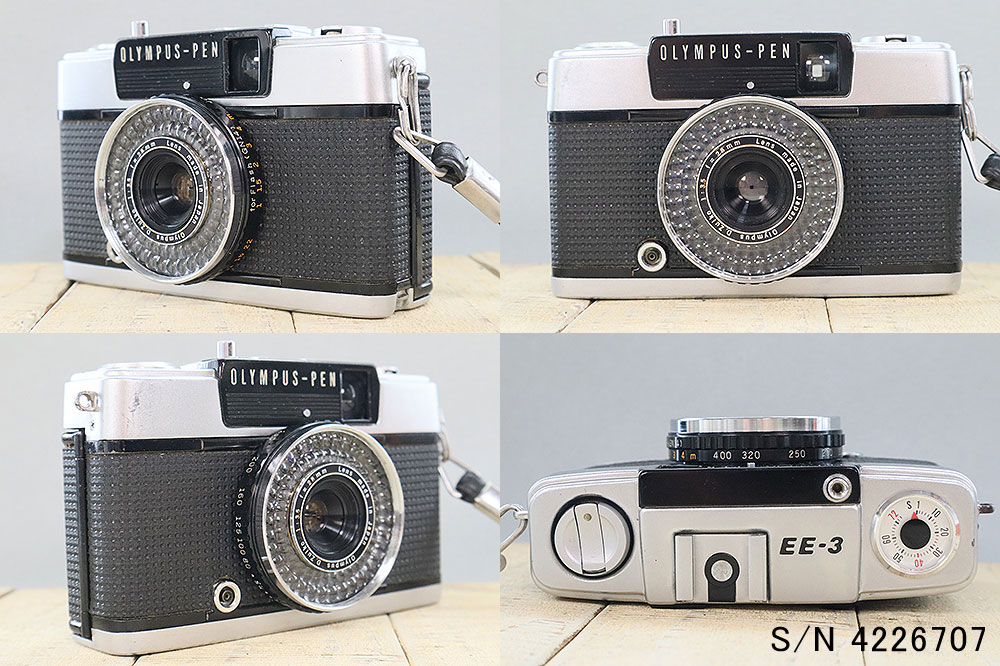 中古】【保証付 】 オリンパス OLYMPUS PEN EE-3 S/N 4226707（ケース