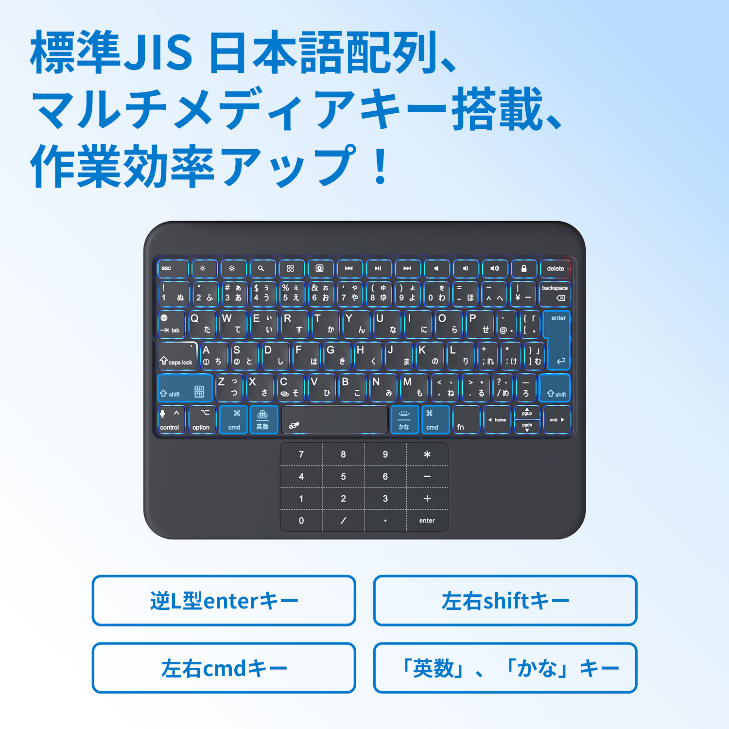 EWIN iPad用 キーボード付きケース SmartPad Folio Premium 10.9/11