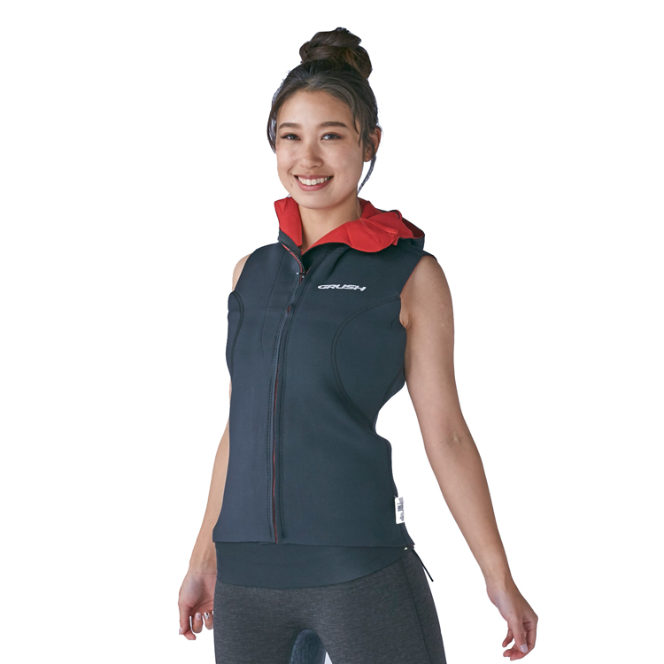 [ GRUSH ] ストレッチジップフードベスト2 [ウィメンズ] |  | 02