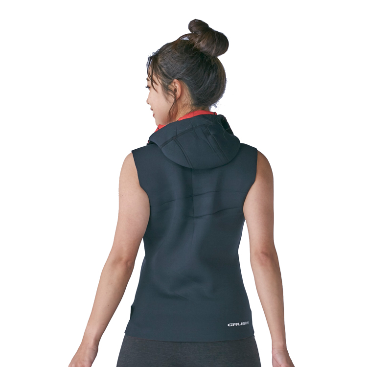 [ GRUSH ] ストレッチジップフードベスト2 [ウィメンズ] |  | 03