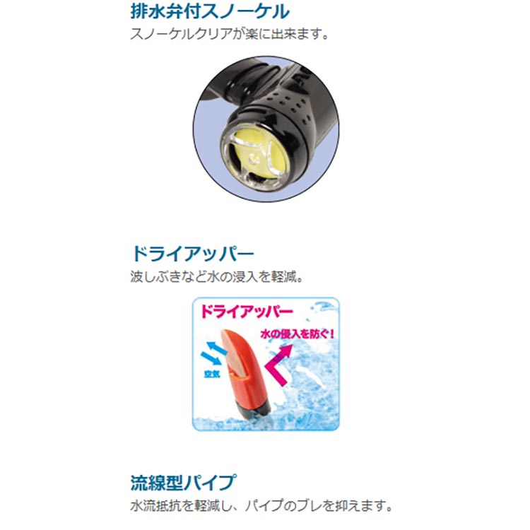[ AQA ] シュノーケルセット KZ-91...の詳細画像4