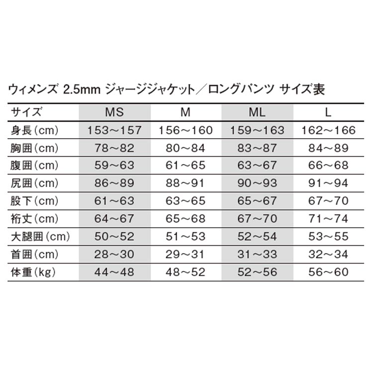[ GULL ] ガル 2.5mmジャージジャケット ウィメンズ GW-6682 / GW-6664B JERSEY JACKET GW6682 / GW6664A |  | 02