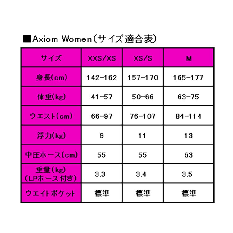 [ AQUALUNG ] アクアラング アクシオム Women Axiom Women |  | 07