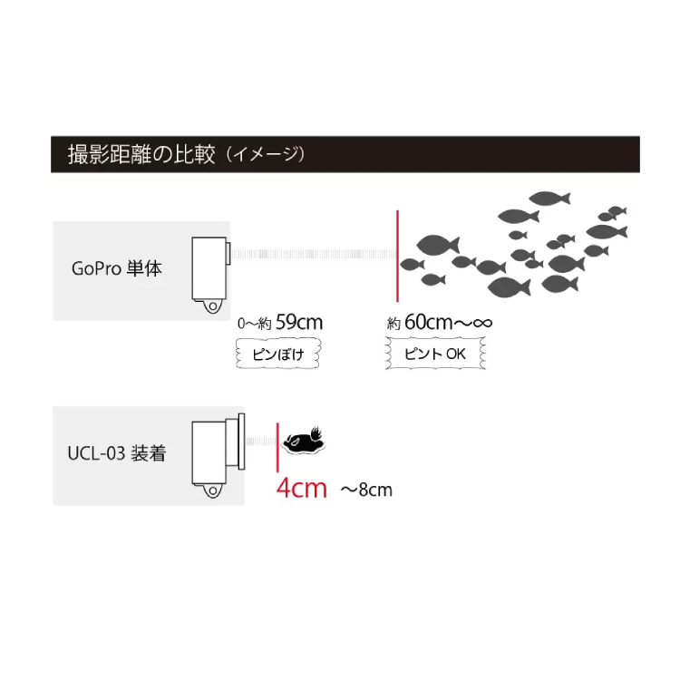 [ GoPro ] ゴープロ HERO13 Black ポーラーホワイト CHDHX-132-FW + UCL-03 クローズアップレンズセット |  | 05