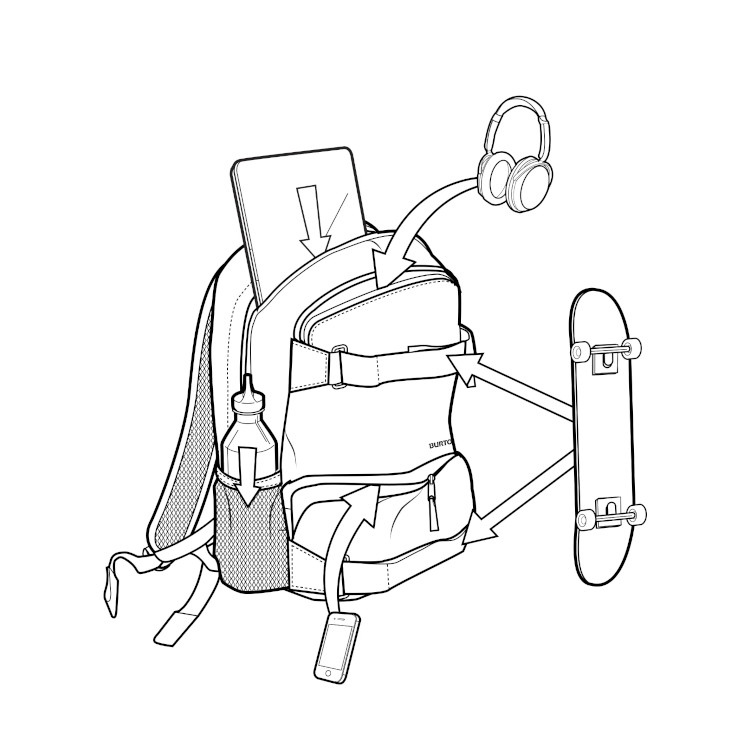 [ BURTON ] バートン トレブル イェール 21L バックパック 173831 |  | 06