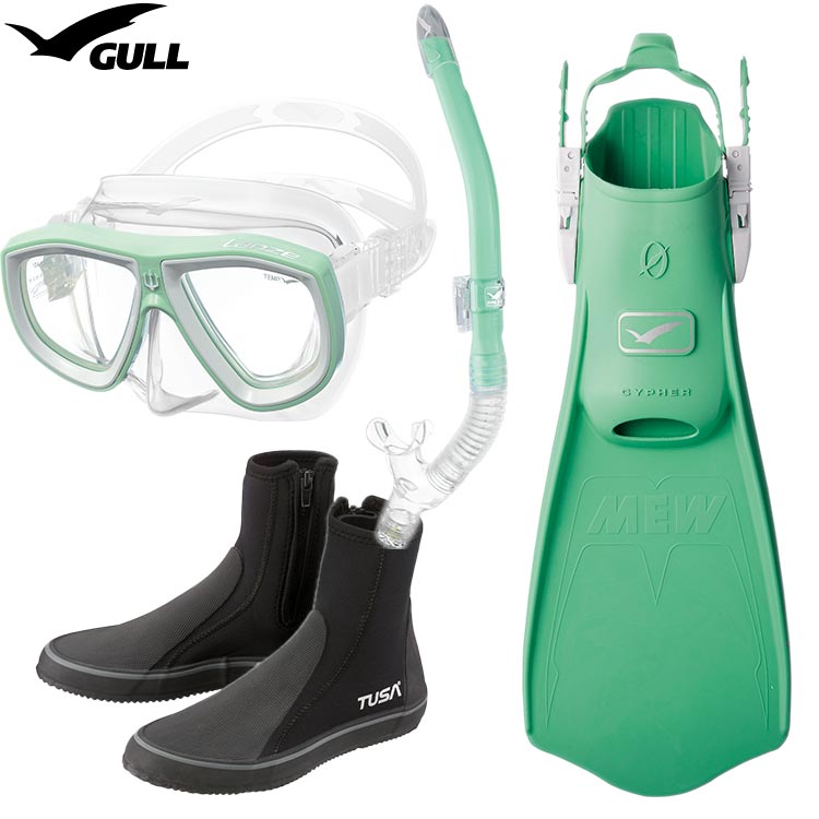 [ GULL ] ランツェ + ミューサイファー ダイビング用 軽器材4点セット |  | 01