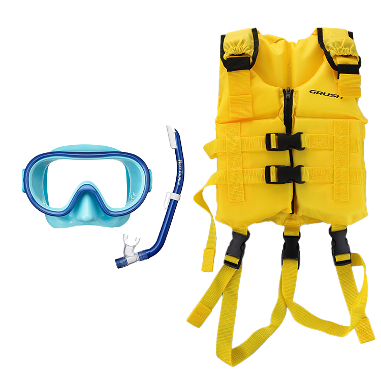 [ ReefTourer ] リーフツアラー シュノーケリングセット2点（子供用）RC9203 RM12JZ+RSP140QJ 子ども用２点セット + スノーケリングベスト | 