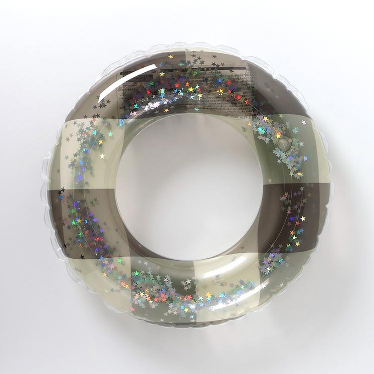 [ BREEZE ] クリアチェック リングフロート（ラメ） J376A14 浮き輪 |  | 11