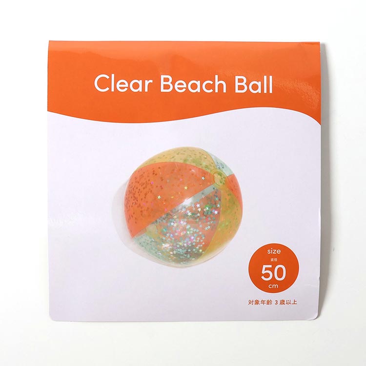 [ BREEZE ] クリアビーチボール（ラメ） J376A24 ビーチホール |  | 07